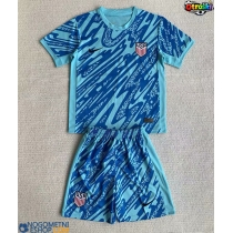 Otroški Nogometni dresi Združene Države Vratar Domači Copa America 2024 Kratek Rokav (+ Kratke hlače)